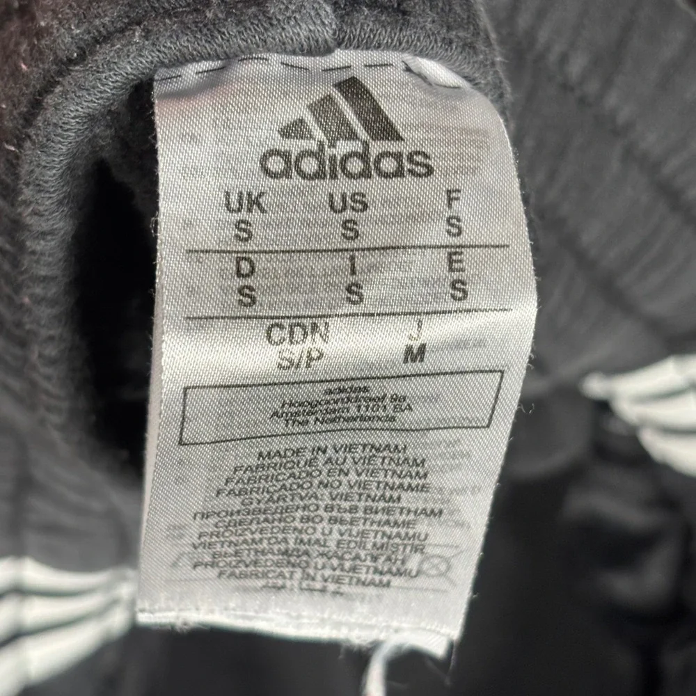 Adidas Sweatpants Men S Black 3-Stripe Fleece Joggers Athletic Loungewear Pants